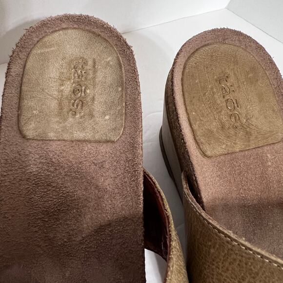 Taos Carousel Wedge Sandal in Tan Leather Size 42 EU - Picture 15 of 15